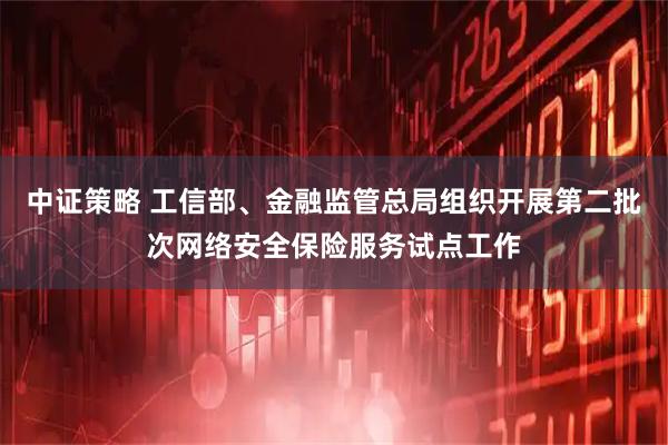 中证策略 工信部、金融监管总局组织开展第二批次网络安全保险服务试点工作